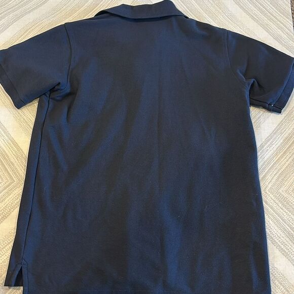 Psycho Bunny Boys Navy Logo Short-sleeve Collared Shirt - Size L (14/16) - Picture 6 of 6